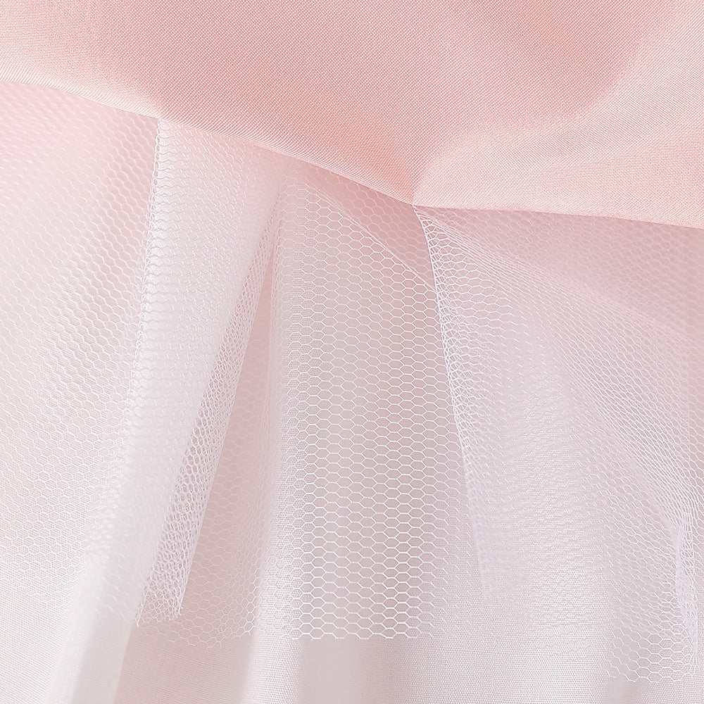 Latest Short Sleeve Ruffle Frocks with Bow for Pretty Little Girl - Bridal Party Dresses