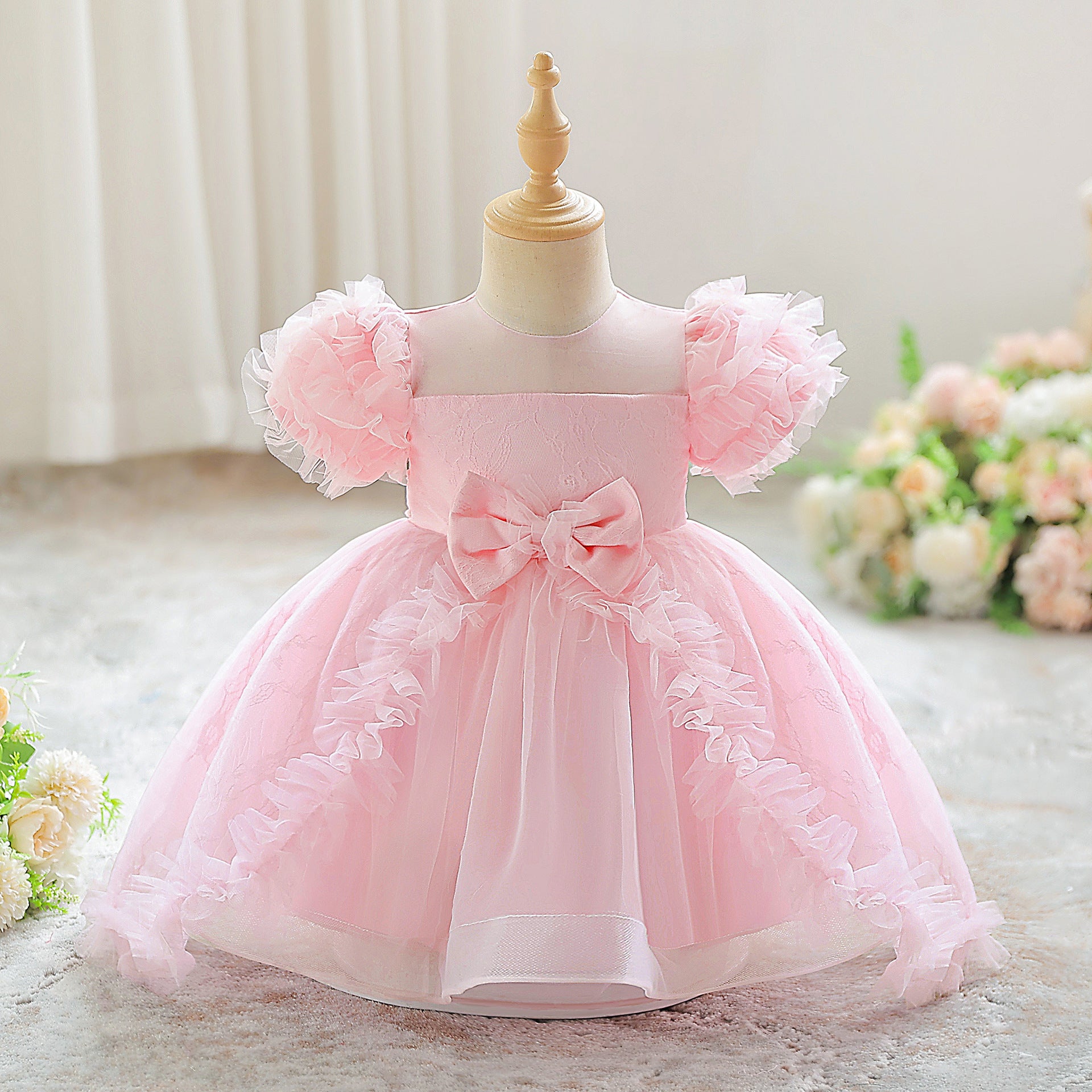 Tulle Baby Girls Birthday Skirts - Kids Lovely Ball Gown Dress