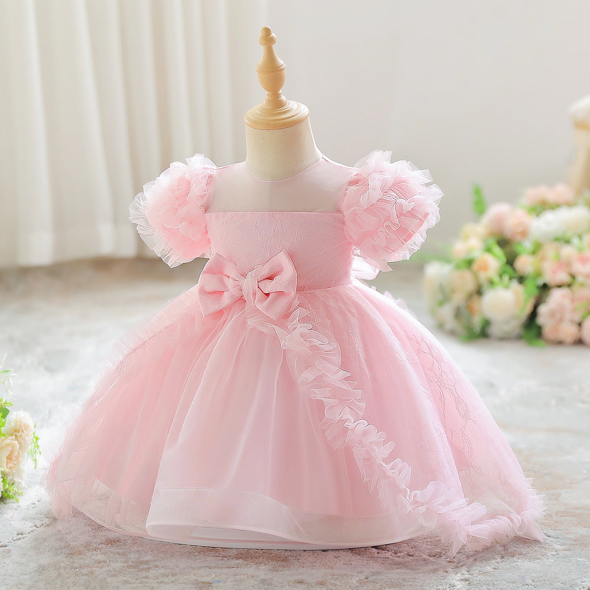 Tulle Baby Girls Birthday Skirts - Kids Lovely Ball Gown Dress