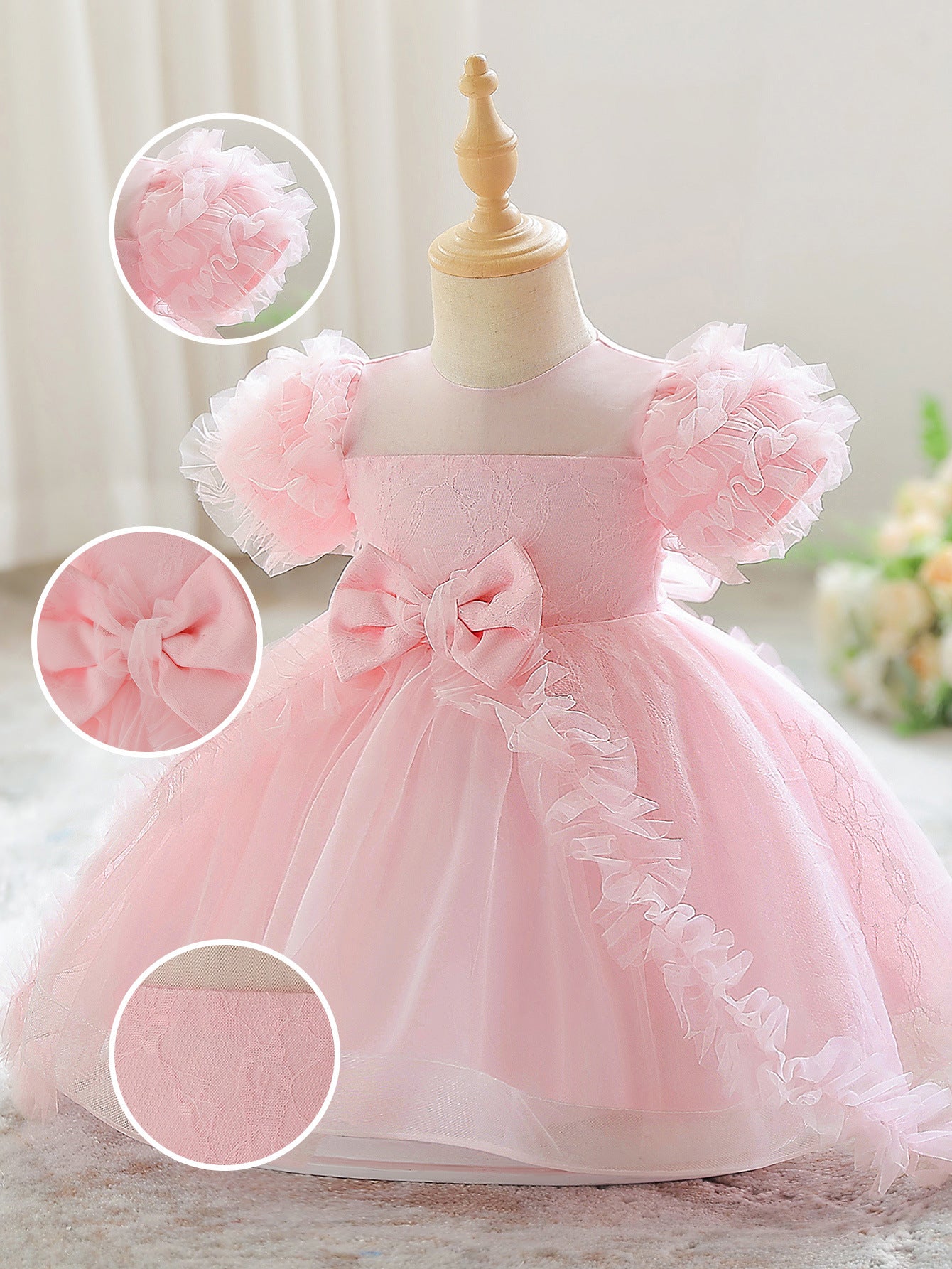 Tulle Baby Girls Birthday Skirts - Kids Lovely Ball Gown Dress