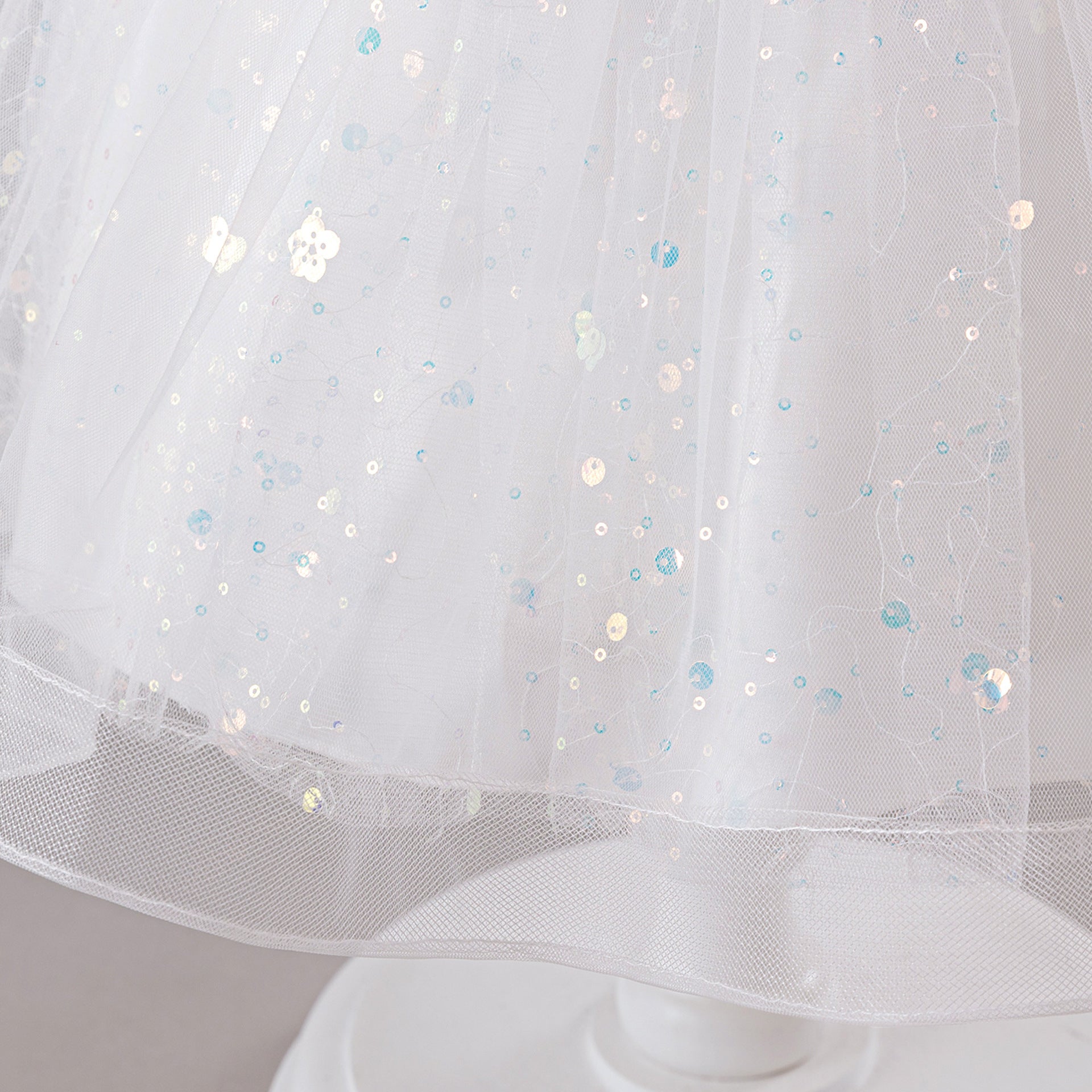 Summer Princess Ball Gown with Tulle Floral Decorations-Dresses for Teen Girls