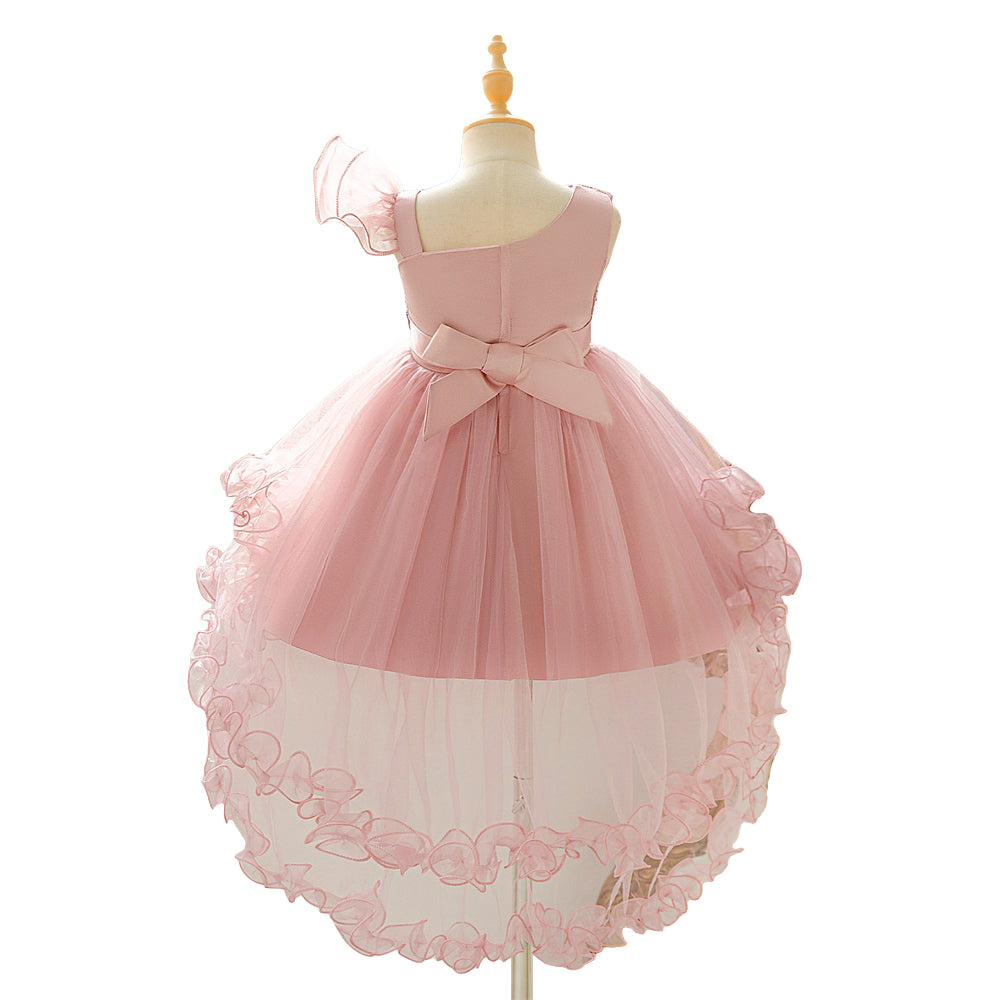 Young Girl Christmas and New Year  Gown Dresses, Piano Recital Performance Tulle Dresses for Kids