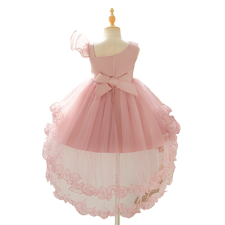 Young Girl Christmas and New Year  Gown Dresses, Piano Recital Performance Tulle Dresses for Kids