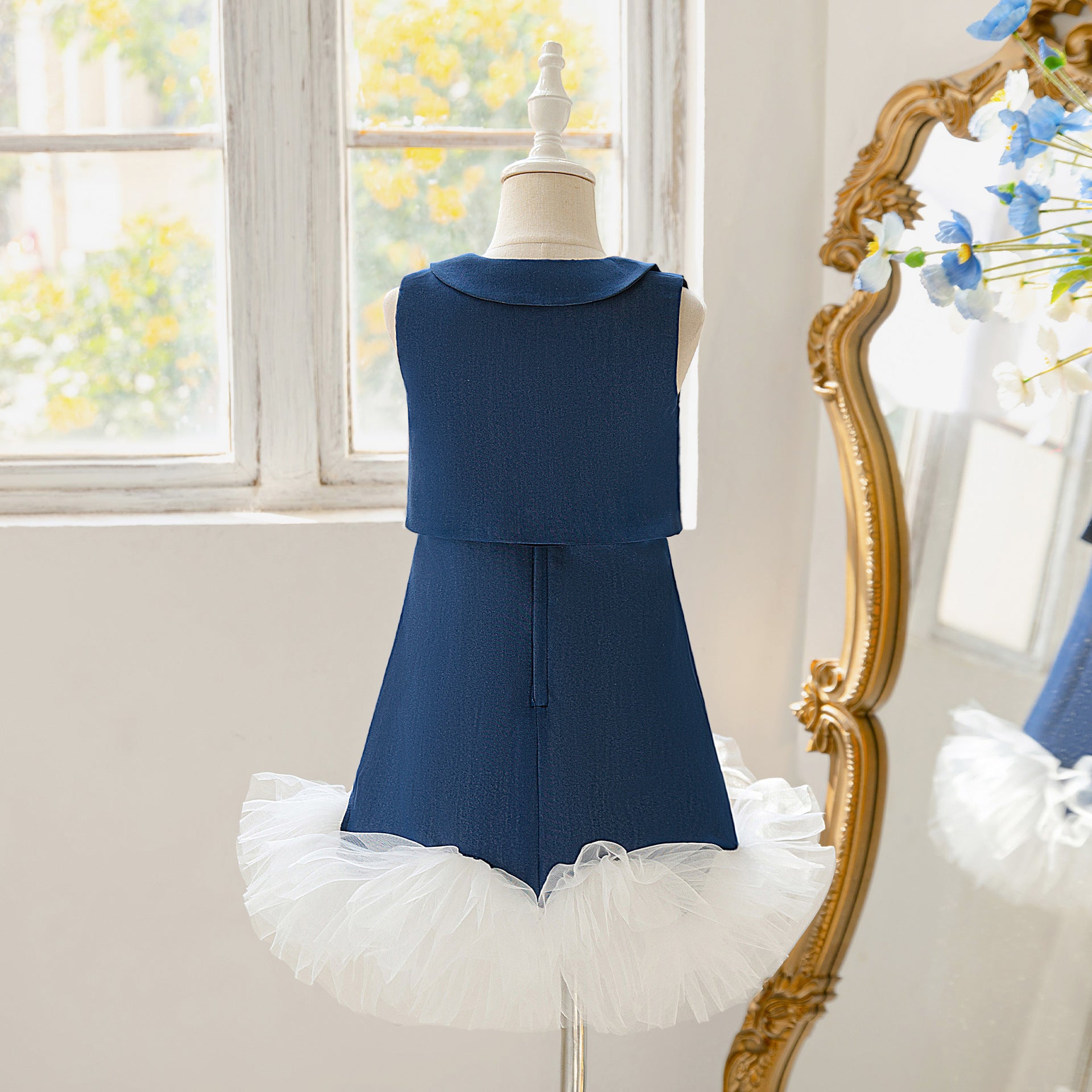 Girls Sleeveless Sweet Lace Dress for Summer Spring - Dancewear for Ballet Ballerina Training