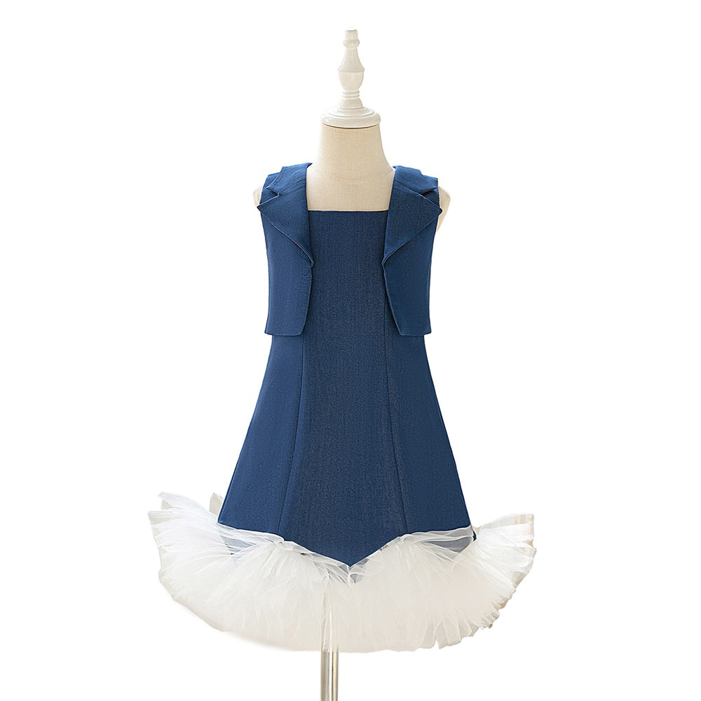 Girls Sleeveless Sweet Lace Dress for Summer Spring - Dancewear for Ballet Ballerina Training