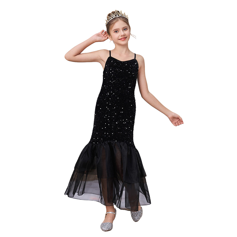 Girls Dresses and Fashionable Ruffle Skirts for  Graduation and Party Gown