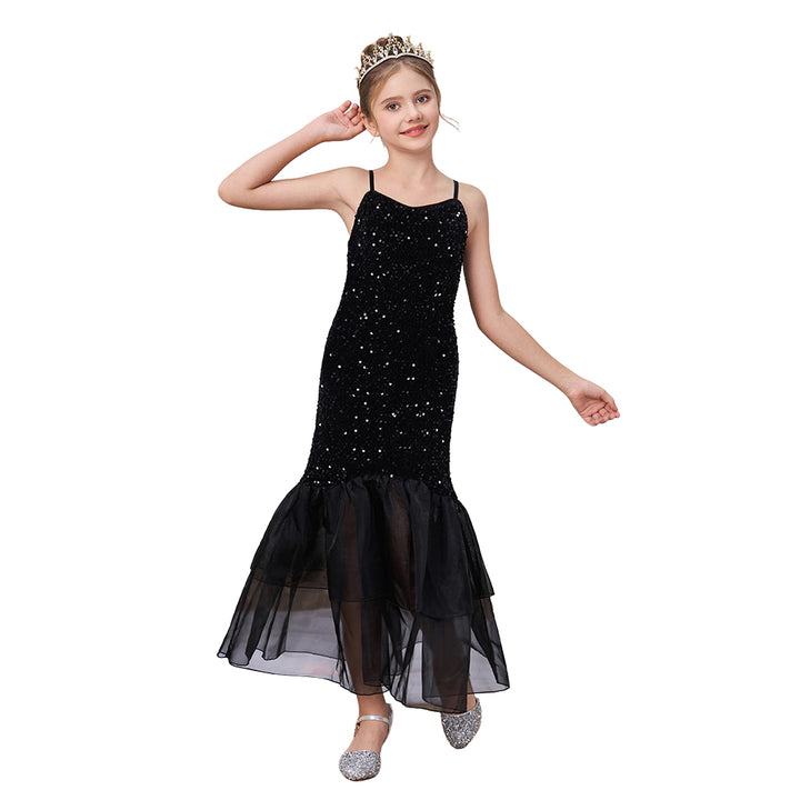 Girls Dresses and Fashionable Ruffle Skirts for  Graduation and Party Gown