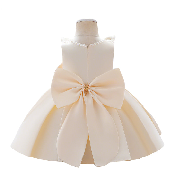Casual Sequin Princess Style Bow Summer Dress for Baby Girls Party