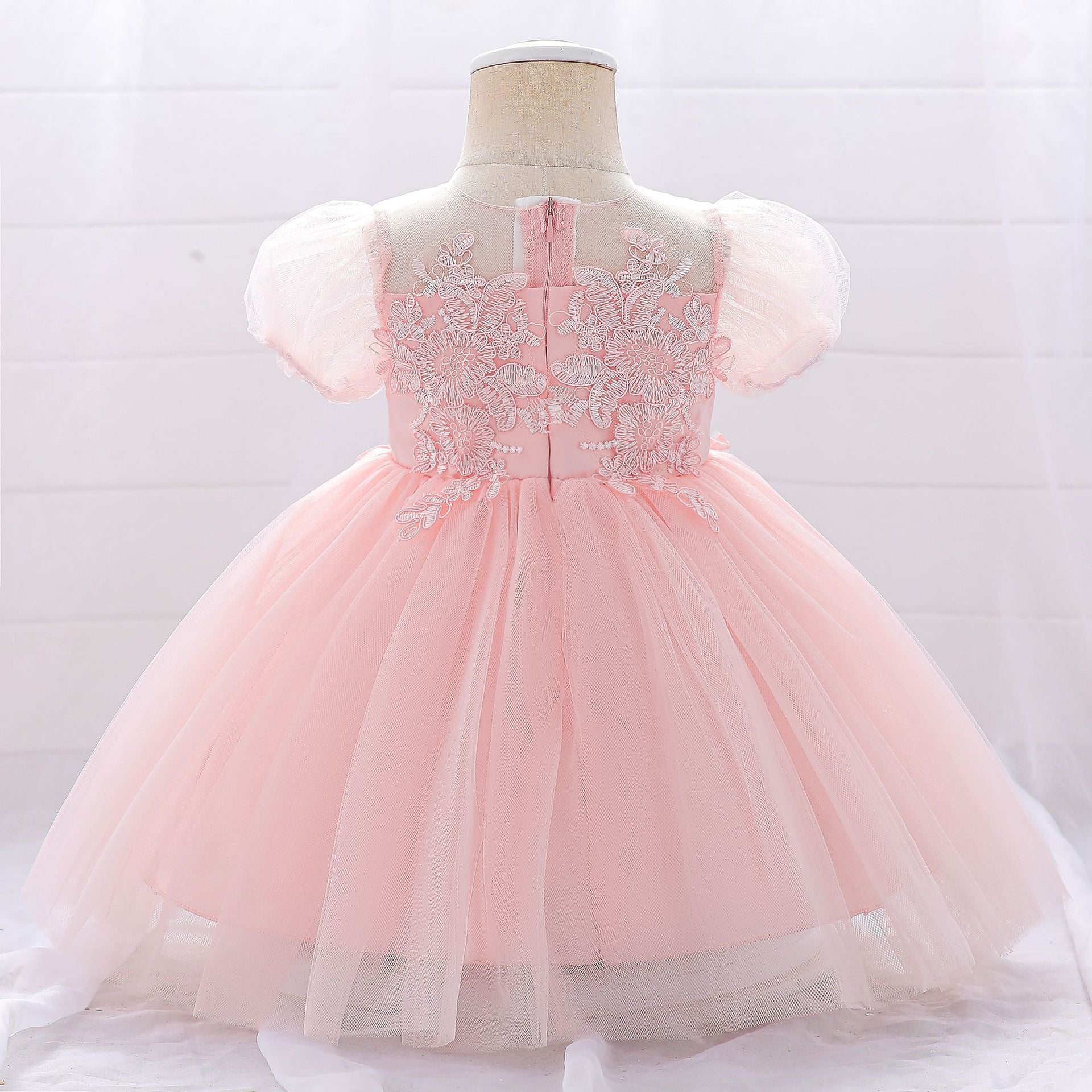 Elegant Formal Little Girl  Princess Dresses -Modest Flower Ball Gowns Dress