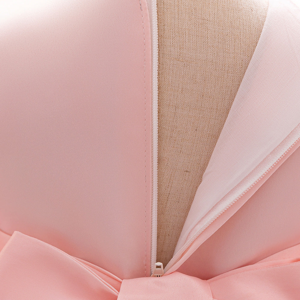 Evening  Party Flower Baby Girl Dress-Summer Performance Pink Dress