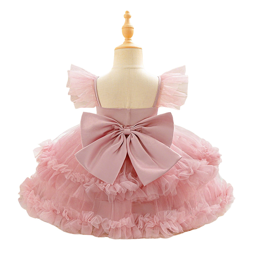 Casual Halter Maxi Tulle Dress for Girls