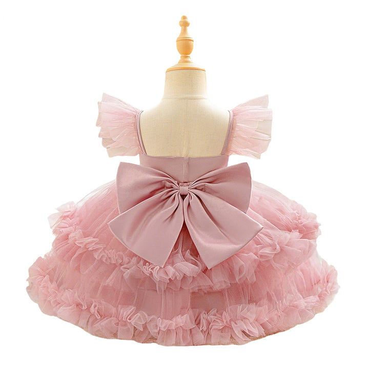 Casual Halter Maxi Tulle Dress for Girls