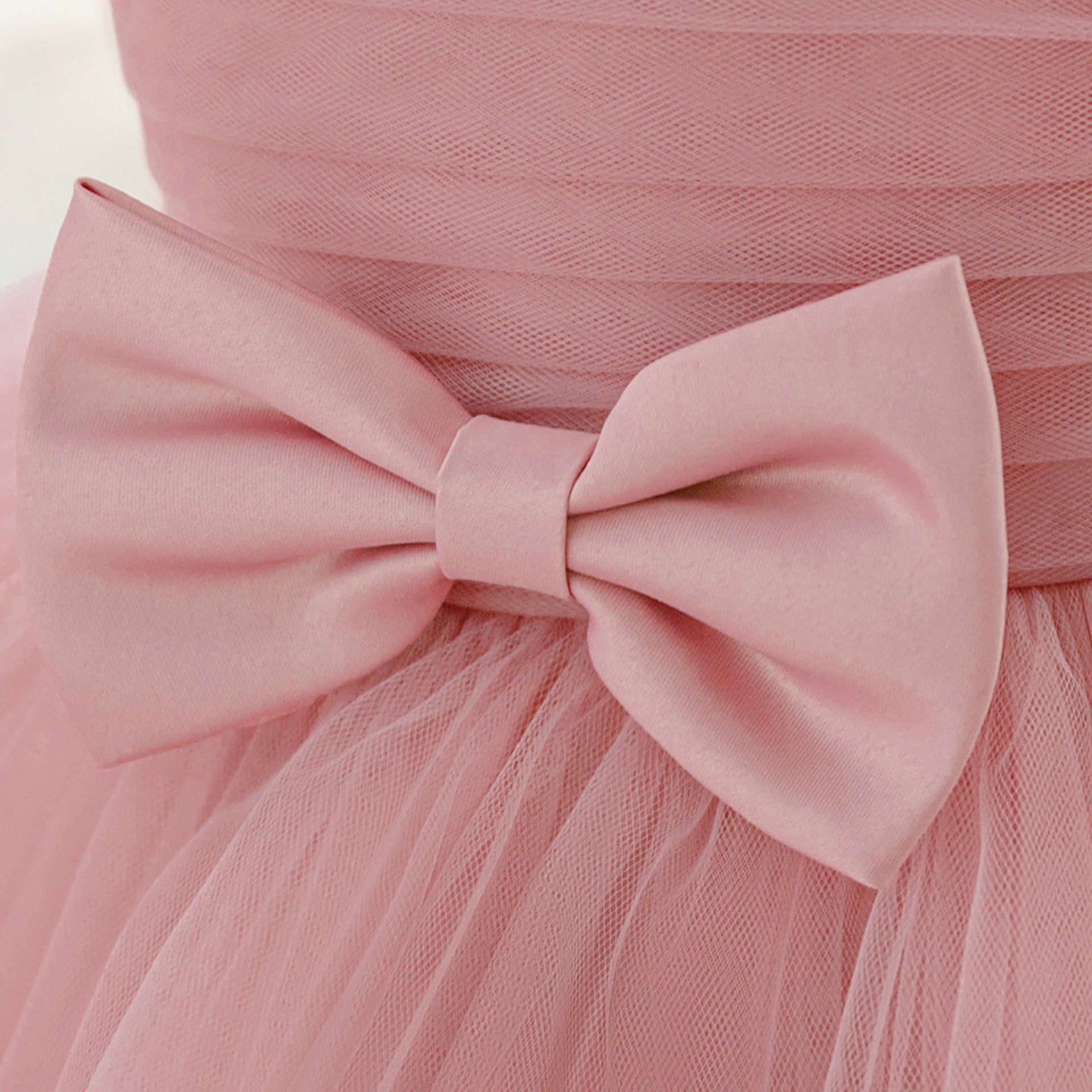 Casual Halter Maxi Tulle Dress for Girls