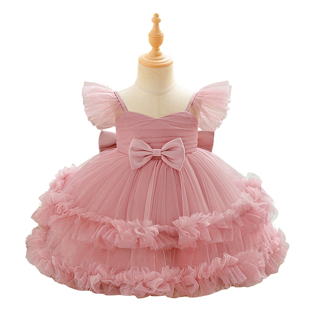 Casual Halter Maxi Tulle Dress for Girls