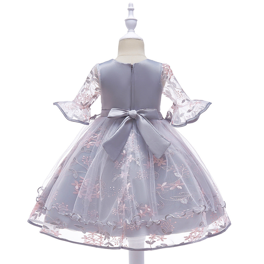 Pretty Performance Embroidered Princess Dress for Girls