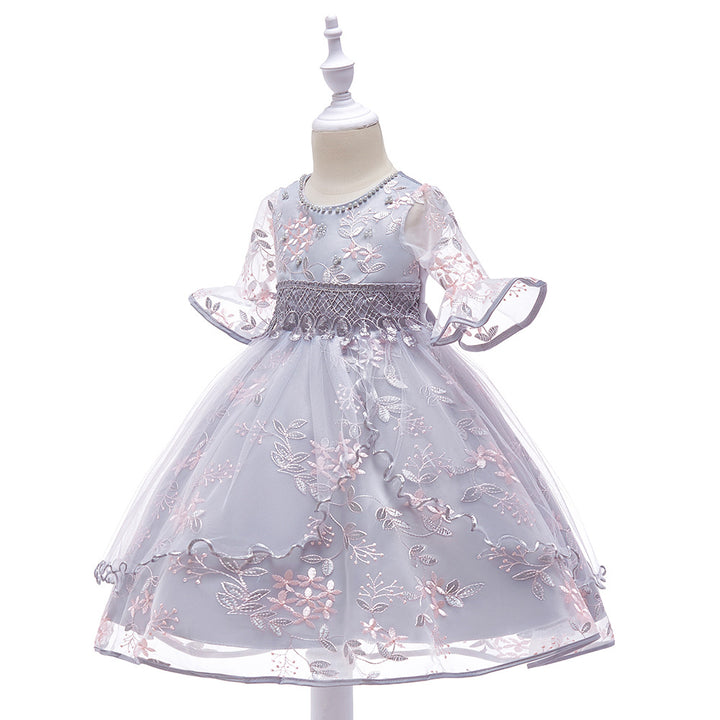 Pretty Performance Embroidered Princess Dress for Girls